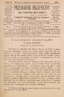 Przewodnik Higjeniczny : Organ Towarzystwa Opieki Zdrowia. 1890, nr 5