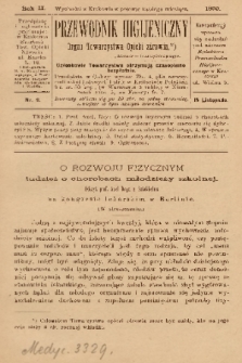 Przewodnik Higjeniczny : Organ Towarzystwa Opieki Zdrowia. 1890, nr 11