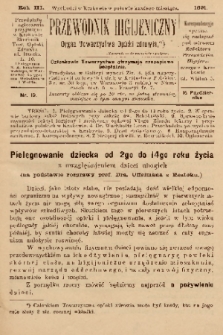 Przewodnik Higjeniczny : Organ Towarzystwa Opieki Zdrowia. 1891, nr 10