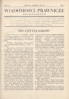 Wiadomości Prawnicze. 1937, nr 2
