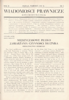 Wiadomości Prawnicze. 1937, nr 5