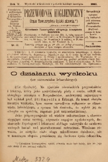 Przewodnik Higjeniczny : Organ Towarzystwa Opieki Zdrowia. 1893, nr 10