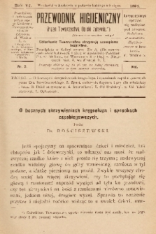 Przewodnik Higjeniczny : Organ Towarzystwa Opieki Zdrowia. 1894, nr 5