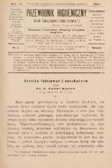 Przewodnik Higjeniczny : Organ Towarzystwa Opieki Zdrowia. 1894, nr 8