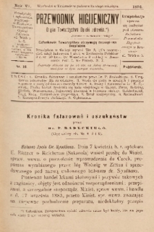 Przewodnik Higjeniczny : Organ Towarzystwa Opieki Zdrowia. 1894, nr 10