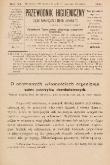 Przewodnik Higjeniczny : Organ Towarzystwa Opieki Zdrowia. 1894, nr 11