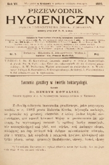 Przewodnik Higjeniczny : Organ Towarzystwa Opieki Zdrowia. 1895, nr 5