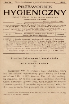 Przewodnik Higjeniczny : Organ Towarzystwa Opieki Zdrowia. 1895, nr 11