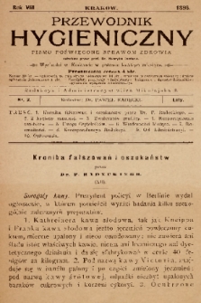 Przewodnik Higjeniczny : pismo poświęcone sprawom zdrowia. 1896, nr 2