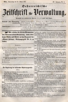 Oesterreichische Zeitschrift für Verwaltung. Jg. 4, 1871, nr 3