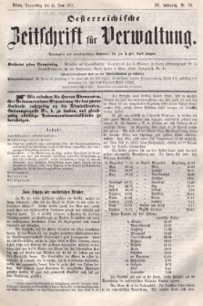 Oesterreichische Zeitschrift für Verwaltung. Jg. 4, 1871, nr 24