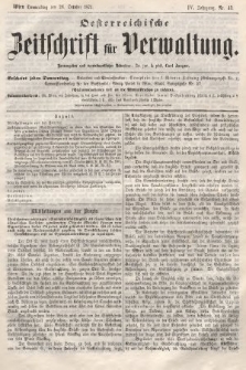Oesterreichische Zeitschrift für Verwaltung. Jg. 4, 1871, nr 43