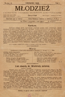 Młodzież : czasopismo Polskiej Młodzieży Abstynenckiej. 1906, nr 2