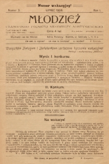 Młodzież : czasopismo Polskiej Młodzieży Abstynenckiej. 1906, nr 3