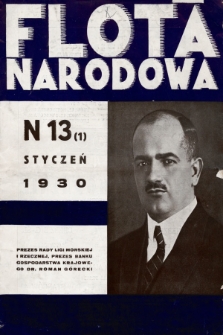 Flota Narodowa : czasopismo poświęcone polskiej ekspansji morskiej. 1930, nr 13 (1)