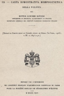 13.- Carta dimostrativa morfogenetica della Polonia