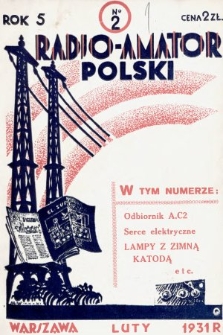 Radjo-Amator Polski : miesięcznik popularno-techniczny. 1931, nr 2