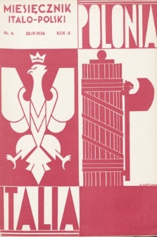 Polonia-Italia : miesięcznik italo-polski. 1936, nr 4