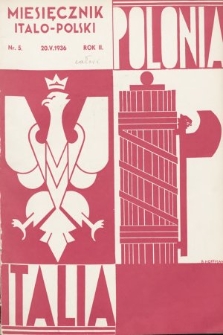 Polonia-Italia : miesięcznik italo-polski. 1936, nr 5