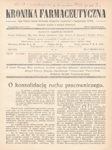Kronika Farmaceutyczna : organ oficjalny Związku Zawodowego Farmaceutów Pracowników w Rzeczypospolitej Polskiej. 1924, nr 12