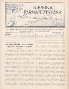 Kronika Farmaceutyczna : organ oficjalny Związku Zawodowego Farmaceutów Pracowników w Rzeczypospolitej Polskiej. 1927, nr 4