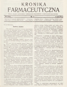 Kronika Farmaceutyczna : organ Związku Zawodowego Farmaceutów-Pracowników w Rzeczypospolitej Polskiej. 1929, nr 3