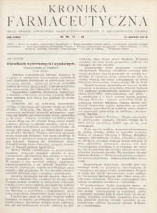 Kronika Farmaceutyczna : organ Związku Zawodowego Farmaceutów-Pracowników w Rzeczypospolitej Polskiej. 1929, nr 11-12