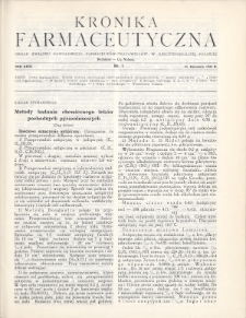 Kronika Farmaceutyczna : organ Związku Zawodowego Farmaceutów-Pracowników w Rzeczypospolitej Polskiej. 1930, nr 7