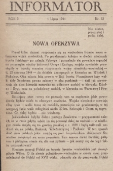 Informator. 1944, nr 13