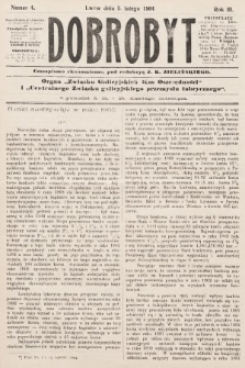 Dobrobyt : czasopismo ekonomiczne : organ Związku Galicyjskich Kas Oszczędności i Centralnego Związku galicyjskiego przemysłu fabrycznego. 1904, nr 4