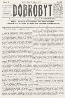 Dobrobyt : czasopismo ekonomiczne : organ Związku Galicyjskich Kas Oszczędności i Centralnego Związku galicyjskiego przemysłu fabrycznego. 1904, nr 5