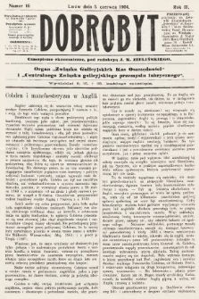 Dobrobyt : czasopismo ekonomiczne : organ Związku Galicyjskich Kas Oszczędności i Centralnego Związku galicyjskiego przemysłu fabrycznego. 1904, nr 16