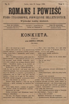 Romans i powieść : pismo tygodniowe poświęcone beletrystyce. 1900, nr 2