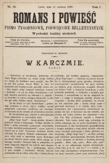 Romans i powieść : pismo tygodniowe poświęcone beletrystyce. 1900, nr 18