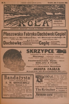 Rola : ilustrowany bezpartyjny tygodnik ku pouczeniu i rozrywce. 1936, nr 3