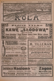 Rola : ilustrowany bezpartyjny tygodnik ku pouczeniu i rozrywce. 1936, nr 11