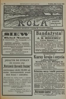 Rola : ilustrowany bezpartyjny tygodnik ku pouczeniu i rozrywce. 1936, nr 18