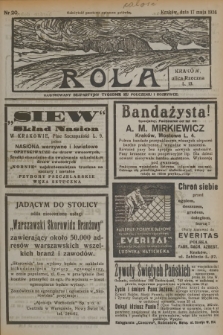 Rola : ilustrowany bezpartyjny tygodnik ku pouczeniu i rozrywce. 1936, nr 20