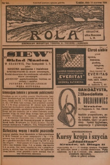 Rola : ilustrowany bezpartyjny tygodnik ku pouczeniu i rozrywce. 1936, nr 24
