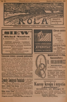 Rola : ilustrowany bezpartyjny tygodnik ku pouczeniu i rozrywce. 1936, nr 31