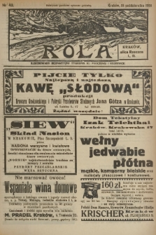 Rola : ilustrowany bezpartyjny tygodnik ku pouczeniu i rozrywce. 1936, nr 42