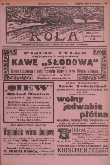 Rola : ilustrowany bezpartyjny tygodnik ku pouczeniu i rozrywce. 1936, nr 45