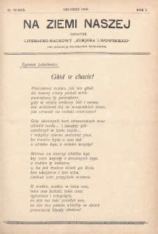 Na Ziemi Naszej : dodatek literacko-naukowy „Kurjera Lwowskiego”. 1909, nr 25