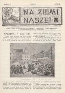 Na Ziemi Naszej : dodatek literacko-naukowy „Kurjera Lwowskiego”. 1911, nr 9