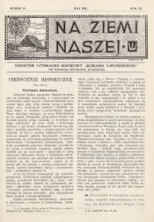Na Ziemi Naszej : dodatek literacko-naukowy „Kurjera Lwowskiego”. 1911, nr 10