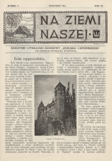 Na Ziemi Naszej : dodatek literacko-naukowy „Kurjera Lwowskiego”. 1911, nr 16