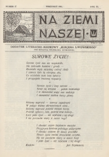 Na Ziemi Naszej : dodatek literacko-naukowy „Kurjera Lwowskiego”. 1911, nr 17