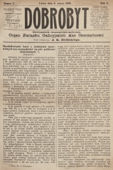 Dobrobyt : dwutygodnik ekonomiczno-społeczny. 1903, nr 5