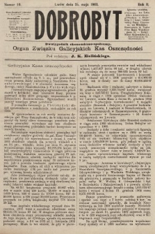 Dobrobyt : dwutygodnik ekonomiczno-społeczny. 1903, nr 10