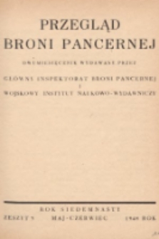 Przegląd Broni Pancernej : dwumiesięcznik wydawany przez Główny Inspektorat Broni Pancernej i Wojskowy Instytut Naukowo-Wydawniczy. 1948, nr 3